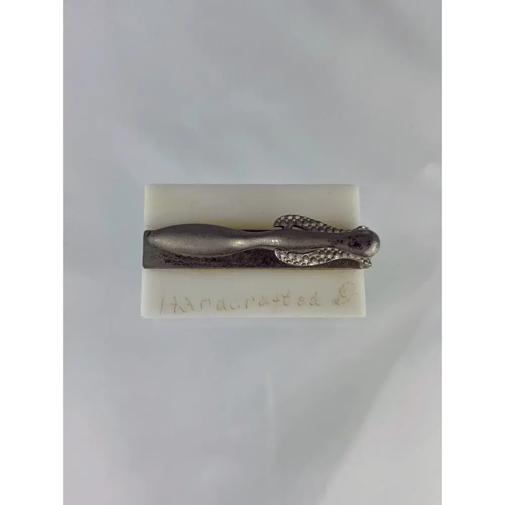 1956 Pronghorn Antelope US Postage Stamp Tie Clip Bar Wildlife Vintage